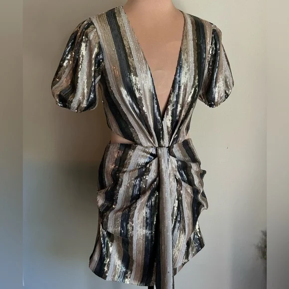 Free People | Dresses | Free People Misha Collection Sequin Mini Dress Sz 4  | Poshmark